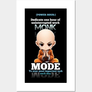 Power Hour - Monk Mode - Stress Relief - Focus & Relax Posters and Art